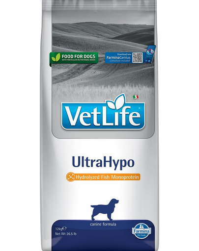 FARMINA Vet Life Ultrahypo Dog 12 kg Hrana uscata caini cu alergii alimentare
