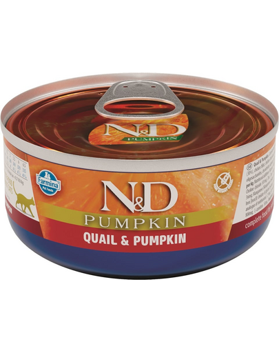 FARMINA N&D Pumpkin & quail karma mokra dla kota - przepiórka i dynia 70 g