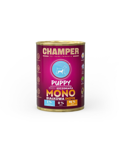 Puppy Indyk monobiałkowa karma dla szczeniąt 400 g