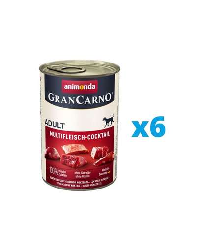 ANIMONDA GranCarno zestaw koktajl mięsny 6 x 800 g