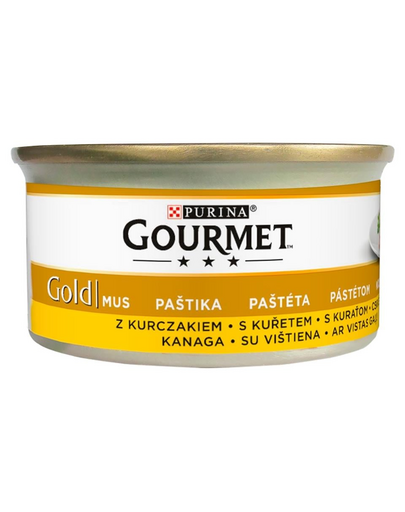 Gold Mus z kurczakiem 24x85 g mokra karma dla kotów