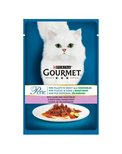 Perle dziczyzna z warzywami 24x85 g mokra karma dla kotów