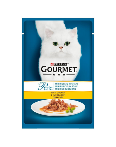 Perle z kurczakiem 24x85g mokra karma dla kotów