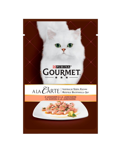 a La Carte łosoś z warzywami 24x85 g mokra karma dla kotów