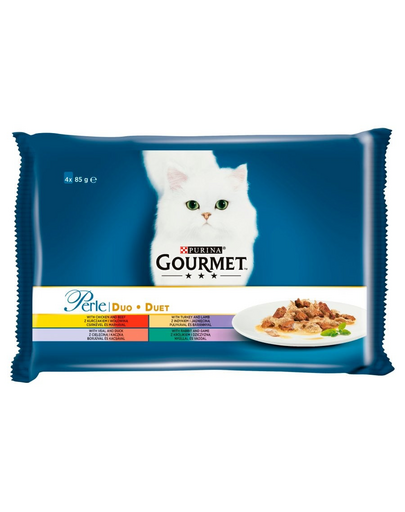 Perle Duet Mięsny 48x85g mokra karma dla kotów