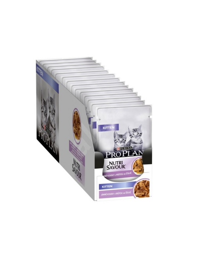 PRO PLAN Kitten Indyk w sosie dla kociąt 26 x 85 g