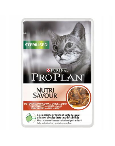 PRO PLAN Sterilised 26 x 85 g wołowina dla kotów kastrowanych