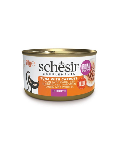 SCHESIR Tuńczyk z marchewką w bulionie 70 g