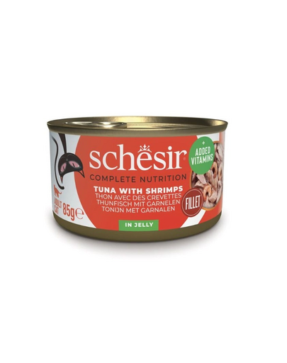SCHESIR Ton cu shrimp în aspic 85 g
