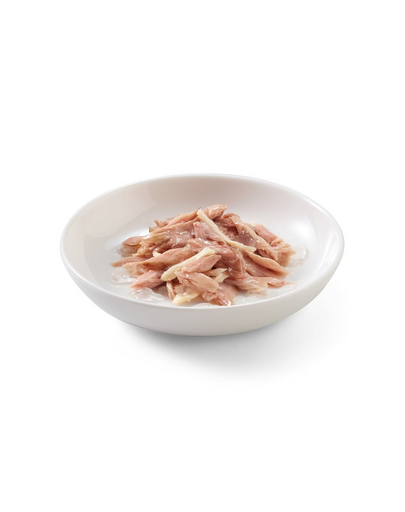SCHESIR Conserva pentru pisica, Ton cu fileuri de pui in aspic 85 g