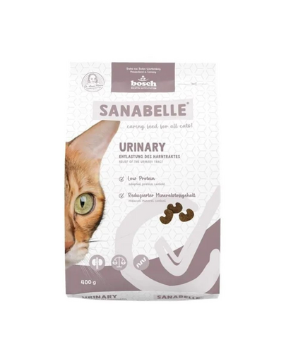 SANABELLE Urinary hrană pentru pisici cu sistem urinar sensibil, 400 g