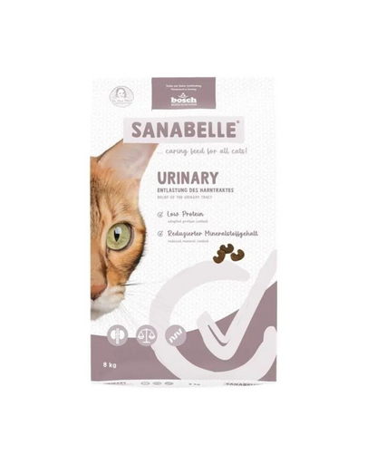 SANABELLE Urinary hrană pentru pisici cu sistem urinar sensibil, 8 kg