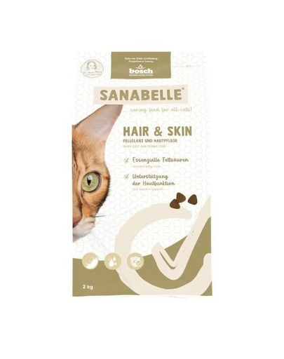 SANABELLE Hair&Skin hrană uscată pentru pisici adulte 2 kg