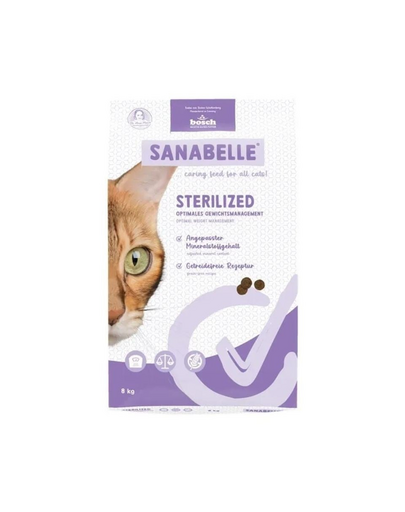 SANABELLE Sterilized 8 kg hrană pentru pisici sterilizate