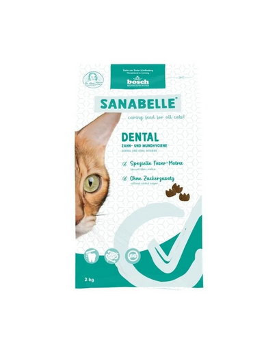 SANABELLE Dental 2 kg hrană pentru pisici care susține îngrijirea dentară