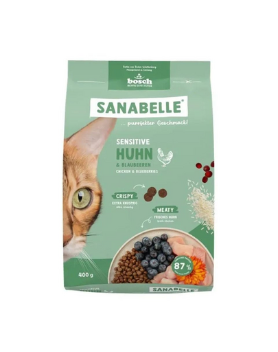 SANABELLE Sensitive hrană pentru pisici cu sistem digestiv sensibil cu pui, 400 g