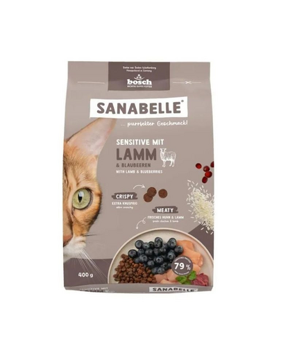 SANABELLE Sensitive Miel 400 g hrană pentru pisici cu sistem digestiv sensibil