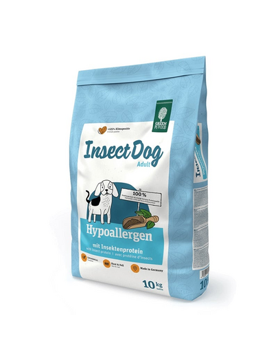 GREEN PETFOOD InsectDog Hypoallergen 10 kg hrană câini fără cereale