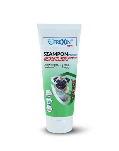 FREXIN Șampon pentru inflamații fungice și bacteriene la câini și pisici 220g