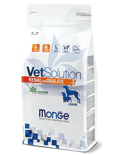MONGE Vet Solution Dog Renal and Oxalate 12 kg hrana dietetica pentru caini pentru sustinerea functiei renale