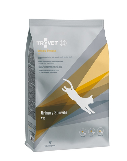 TROVET Urinary Struvite ASD hrană dietetică pisici adulte 10 kg