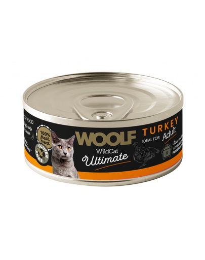WOOLF Wild Cat Ultimate Turkey Pate 85g hrană pisici, pate curcan