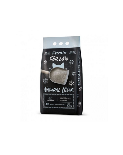 FITMIN For Life Natural Litter 10L / 8,2 kg nisip natural pentru pisici