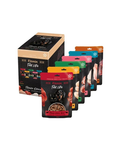 FITMIN For Life gustări liofilizate câini și pisici multipack 6x30 g
