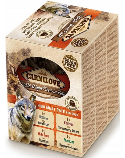 CARNILOVE Meat Pate Multipack Adult 4x300g hrană umedă câini adulți