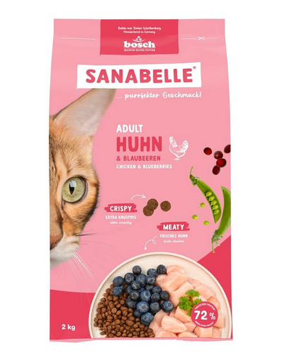 SANABELLE Adult Pui 2 kg pentru pisici adulte
