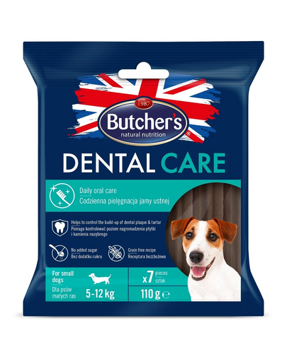 BUTCHER'S Dental Care Recompense pentru caini de talie mica 110g