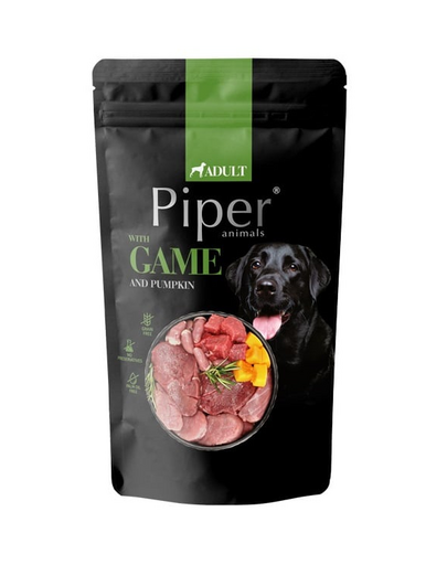 PIPER hrană câini adulți cu vânat și dovleac 150 g