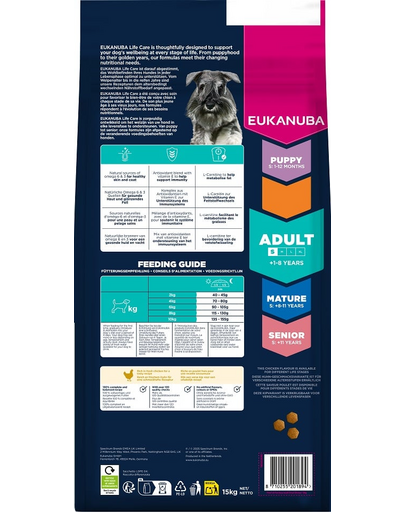 EUKANUBA Adult Small Breeds Chicken 15 kg hrană uscată câini rase mici, bogată în pui proaspăt