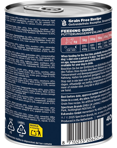 EUKANUBA Life Care Senior Rich in Turkey 400 g pate seniori bogat în curcan și morcov