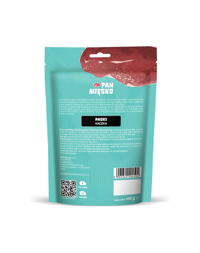 Paski Kaczka przysmak dla psa 100 g