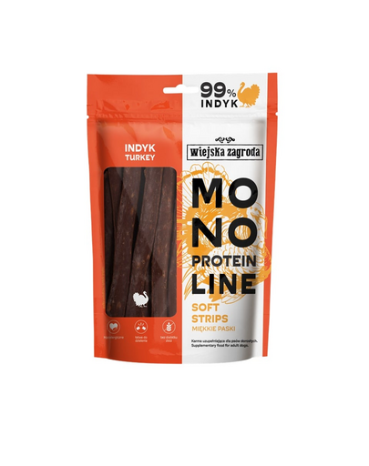 WIEJSKA ZAGRODA benzi moi monoproteice cu curcan pentru câini 100 g