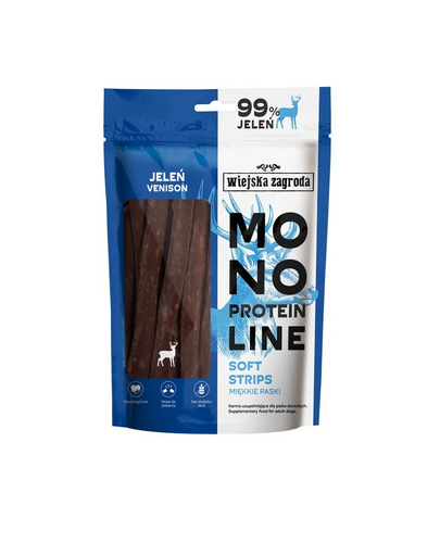 WIEJSKA ZAGRODA benzi moi monoproteice cu cerb pentru câini 100 g