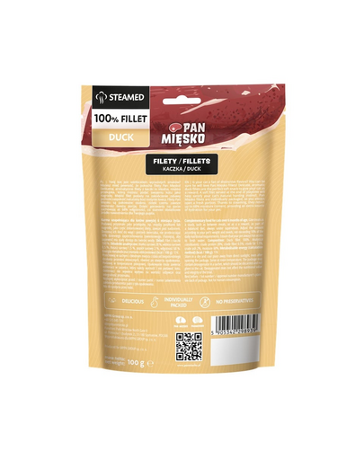 Filety Kaczka przysmak dla kota 100 g