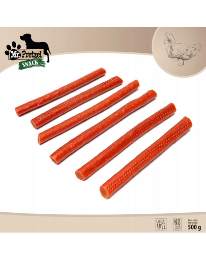 MR. PRETZEL Batoane de mestecat pentru câini 500 g cu rață