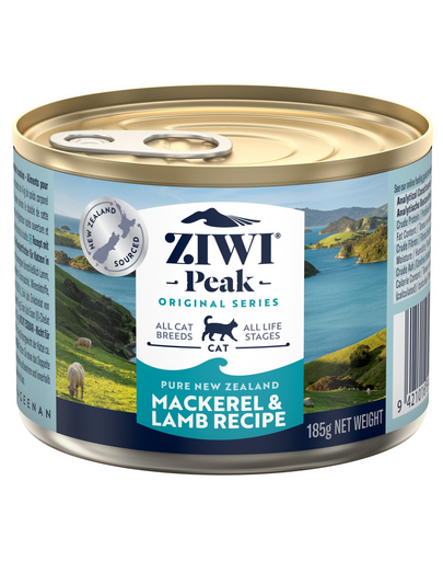ZIWIPEAK Cat Mackerel&Lamb Hrana umeda pentru pisici, cu macrou si miel 185 g