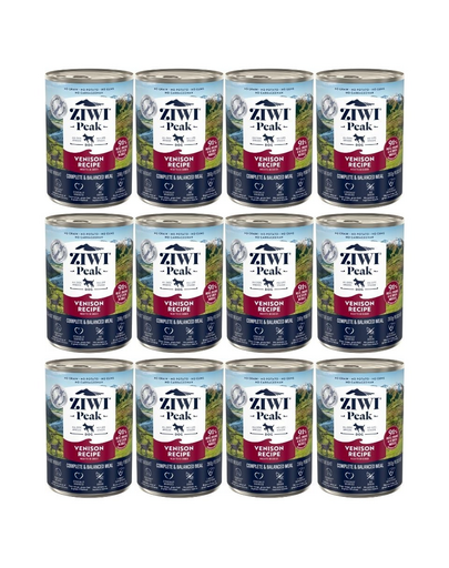 ZIWIPEAK Dog Venison hrana cu vanat, pentru caini 12 x 390 g