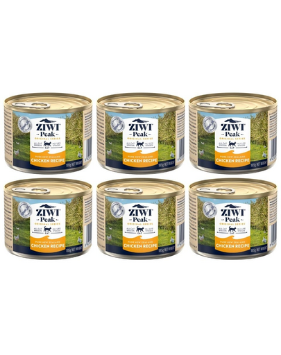 ZIWIPEAK Cat Chicken Kurczak 6x185 g