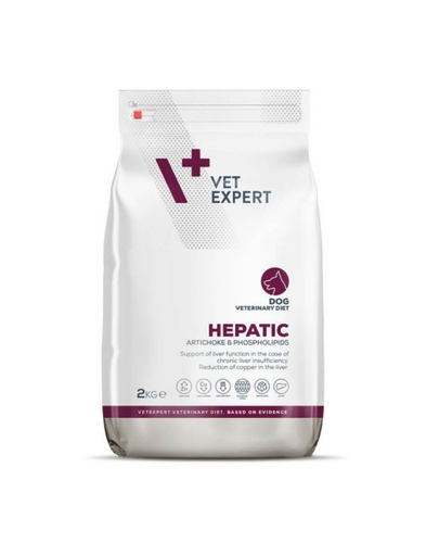 VET EXPERT Veterinary Diet Dog Hepatic 2 kg dieta veterinara caini cu afectiuni hepatice