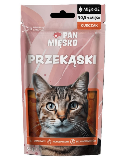 PAN MIĘSKO Gustare cu pui pentru pisici 50 g