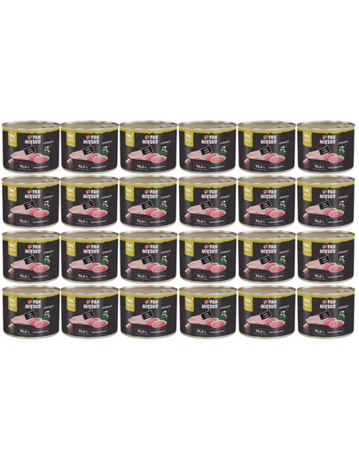 PAN MIĘSKO Hrană umedă pentru pisici cu curcan și gâscă 24x200 g