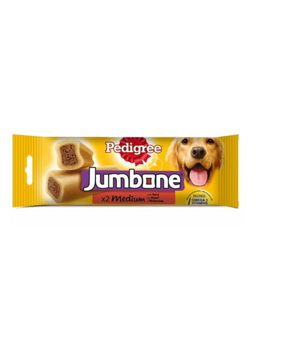 PEDIGREE Jumbone Recompensa caini talie medie, cu vita 180 g