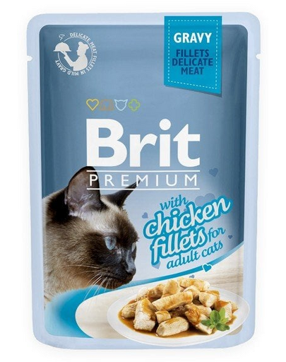 Premium Cat Fillets in Gravy kurczak 85g