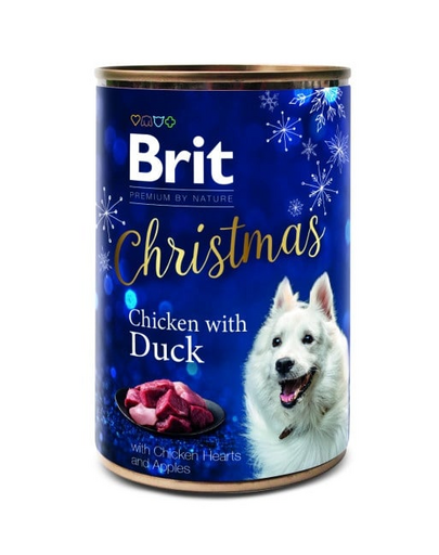 BRIT Premium By Nature Dog Christmas Chicken with Duck 400g cu pui și rață hrană câini