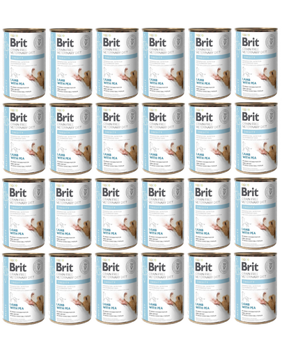 BRIT Veterinary Diet Obesity Lamb&Pea 24x400 g aliment pentru caini obezi