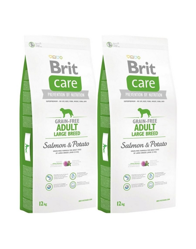 BRIT Care Grain-Free Adult Large Breed salmon & potato 24 kg (2 x 12 kg)